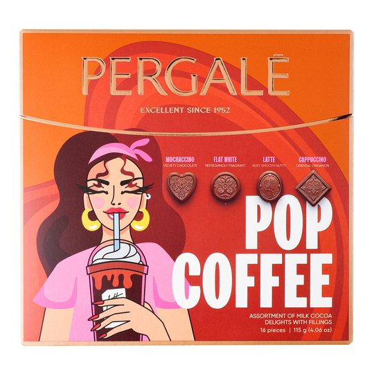 Цукерки ас.какао Pop-Coffe Pergale, 115г