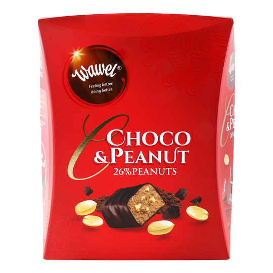 Цукерки шок.арахіс, Wawel, 250г