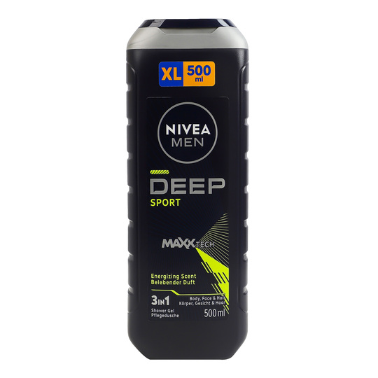 Гель д/душ.deep sport 3в1 Nivea 500мл