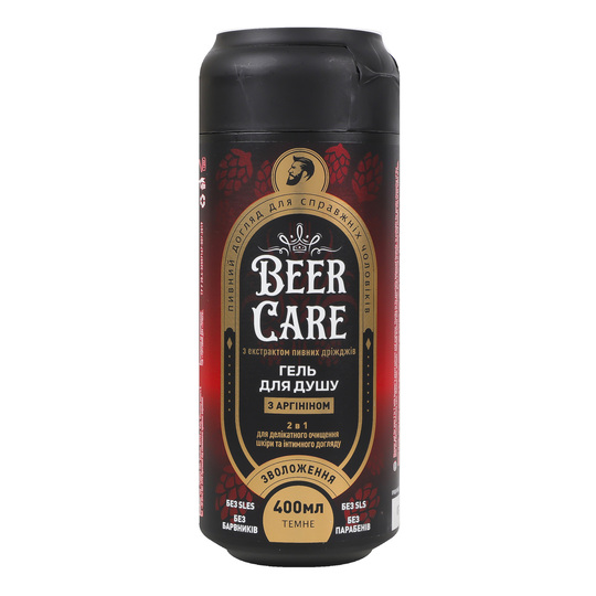 Гель д/душу аргінін BEER CARE 400мл