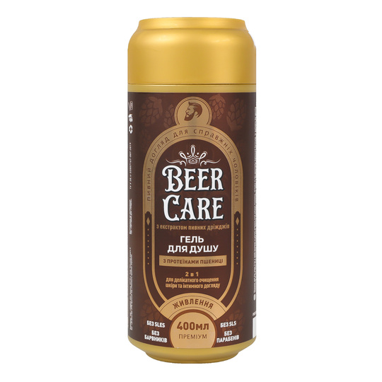 Гель д/душу пшениця BEER CARE 400мл