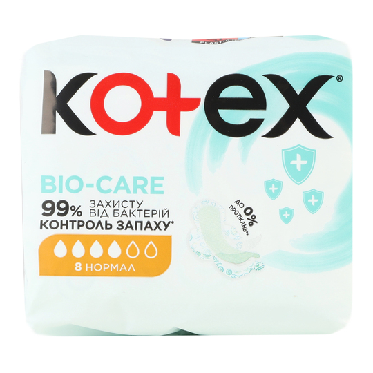 Прокладки bio care normal Kotex 8шт