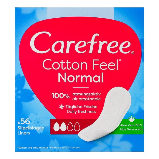 Прокладки щоденні алое Carefree 56шт