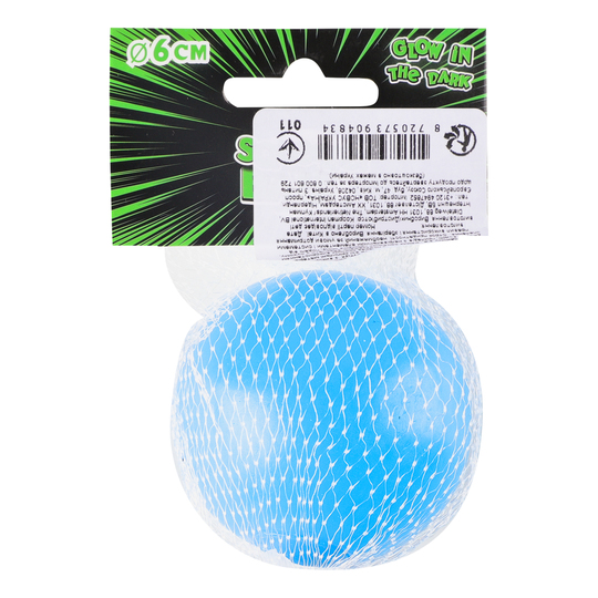 М'яч антистрес що світ.у темр.KPMN 6см