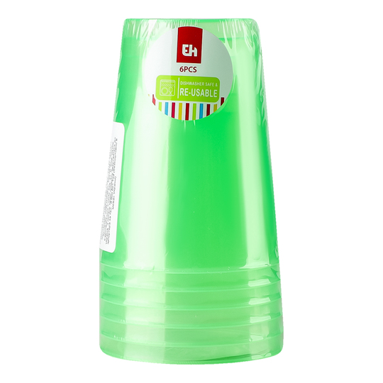 Набір стаканів пластик.KPMN 6 шт 280мл