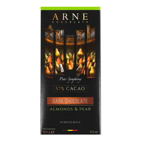 Шоколад чорний мигдаль груша Arne 100г