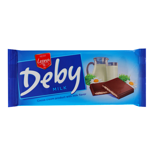 Шоколад молочний з мол. нач. Leona 90г