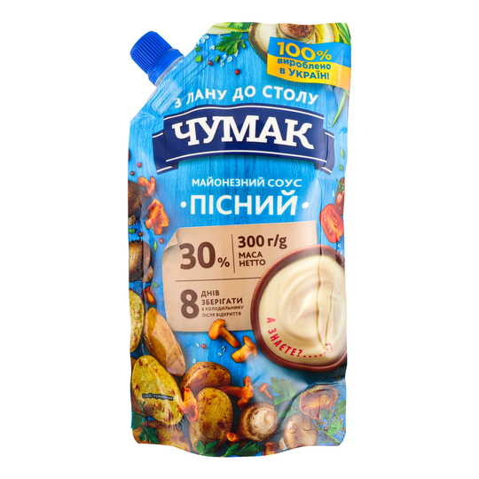 Соус май. Пісний 30% Чумак ДП 300г