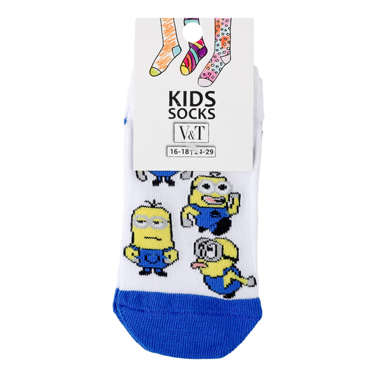 Шкарпетки дит.слід.VT Вп білий р.16-18