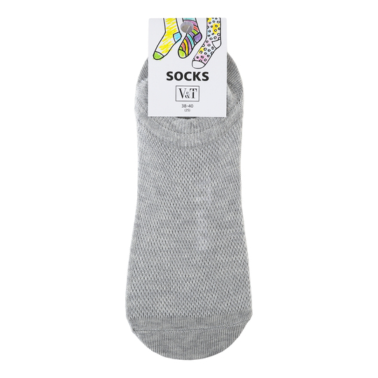 Шкарпетки жін.підс.VT спорт сір.м.р.25
