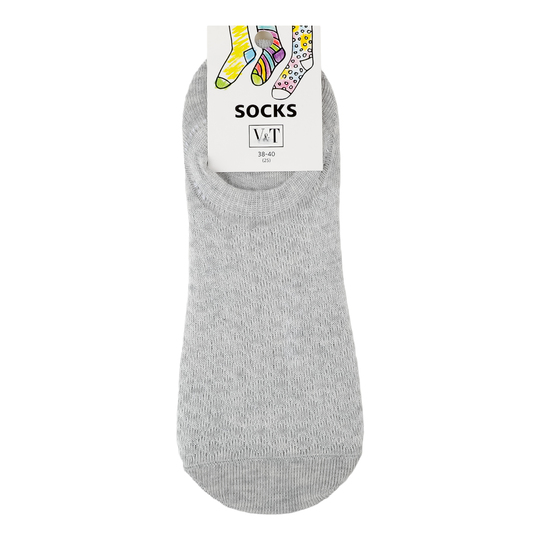 Шкарпетки жін.підс.VT ромб.сір.м.р.25