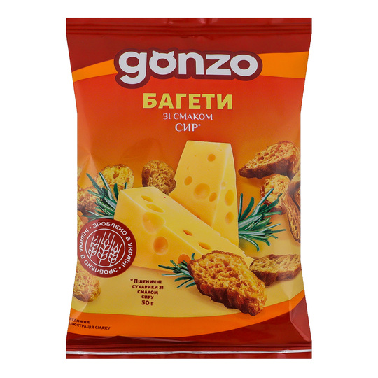 Багет пшеничний сир Gonzo 50г
