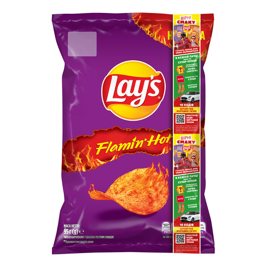 Чипси картоп.шалено гострі Lay's 95г