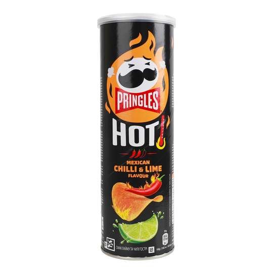 Чипси картоп.лайм-чилі Hot Pringles 160г