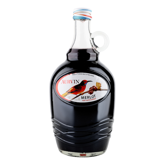 Вино Aurvin Golden Gar.Мерло ч/нсол13%1л