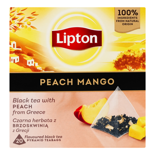 Чай чорний аром.PeachМango Lipton 20*1,7