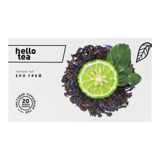 Чай чорний Ерл Грей Hello Tea 20*2г