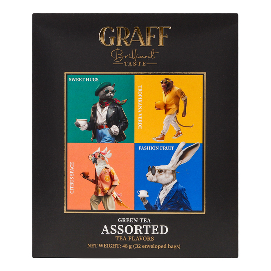 Чай зелений асорті Graff 32шт