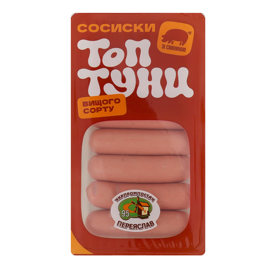 Сосиски Топтуни зі св.Укрпромпостач 270г