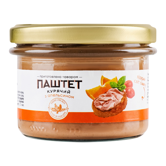 Паштет курячий з апельсин.Шеф-повар 200г