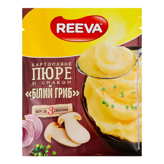 Пюре картопляне Білий гриб Reeva 40г