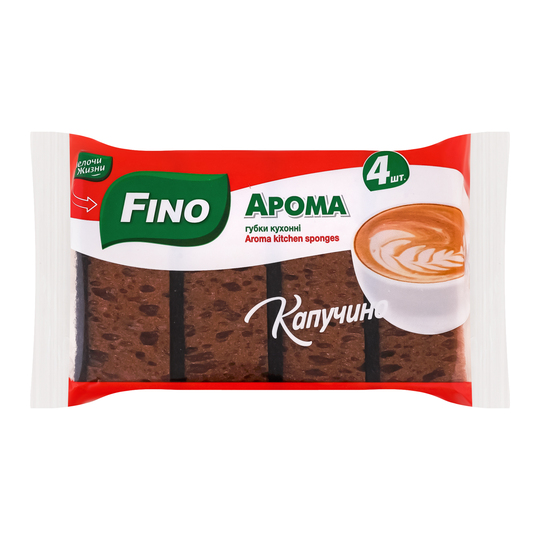 Губки кух.аромат.капуч.Fino 4шт