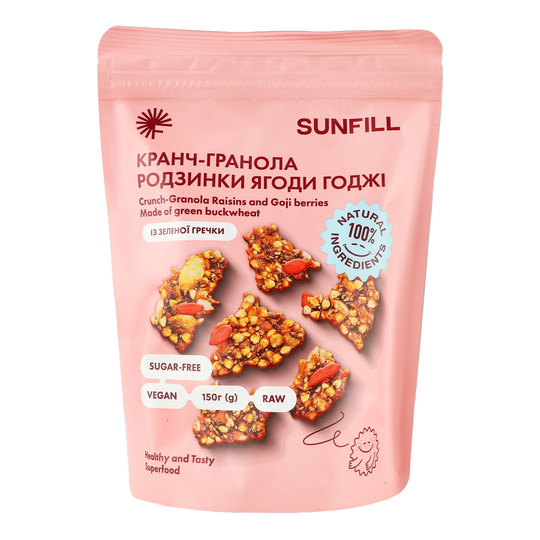 Кранч-гранола родз.яг.годжі Sunfill 150г