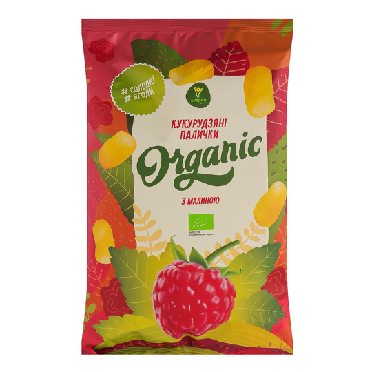 Палички кукурудз.орган.Малина Екород 70г