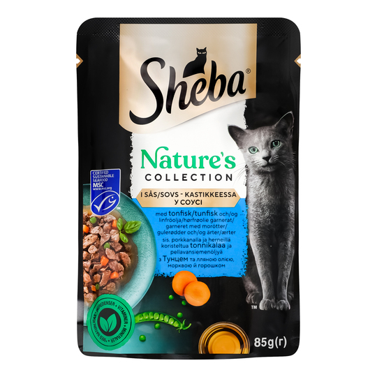 Корм вологий д/кот Sheba тун.овоч.85г