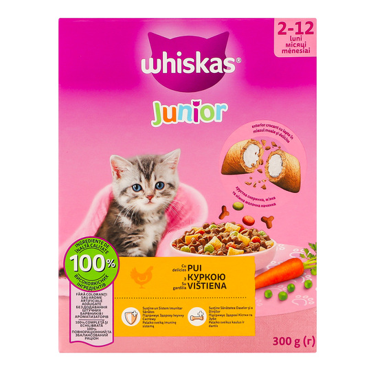 Корм сухий д/кош Whiskas з куркою 300г