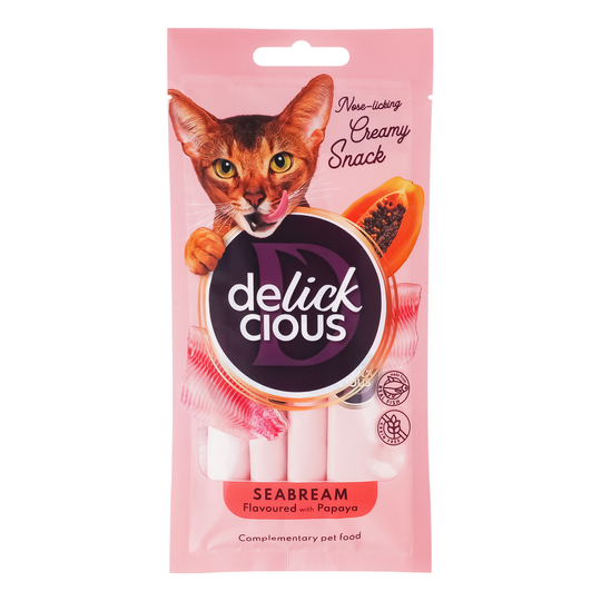 Ласощі д/котів DELICKCIOUS дорада 60г