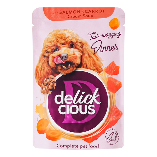 Корм вологий д/собак DELICKCIOUS лос.85г