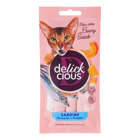 Ласощі д/котів DELICKCIOUS сардина 60г