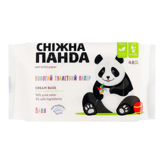 Папір туал.вол.дит.Сніжна Панда Baby48шт