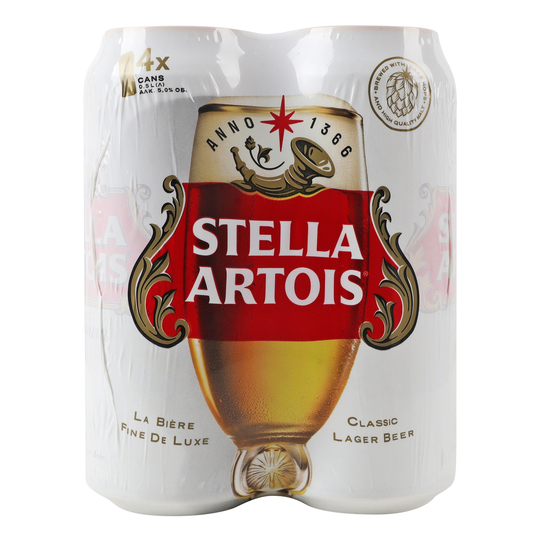 Пиво св.Stella Artois 5,0% 4*0,5л з/б