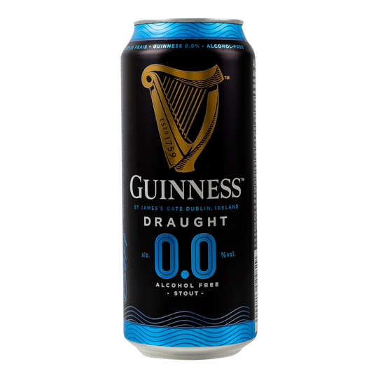 Пиво тем.б/а Guinness 0% 0,44л з/б