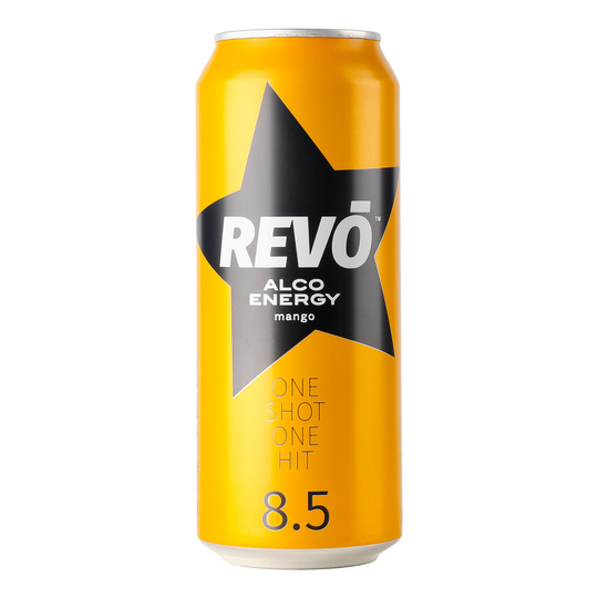 Напій с/а ен.Revo Манго 8,5% 0,5л з/б