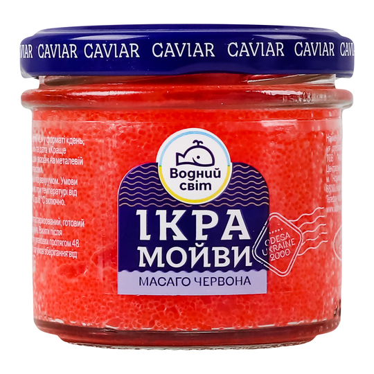 Ікра мойви масаго черв.Водний світ 100г
