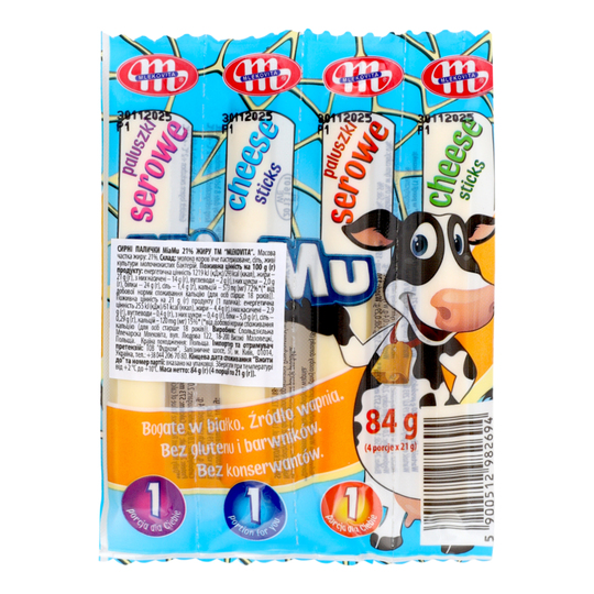 Сирні палички 21% MiaMu Mlekovita 84г