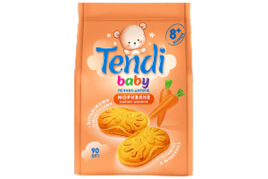 Печиво мор. TENDI BABY 8м. Лагода 90г