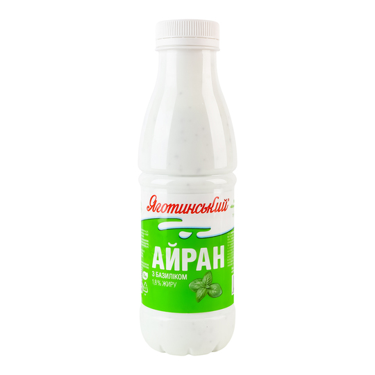 Айран 1,8% базилік Яготин 450г пляшка