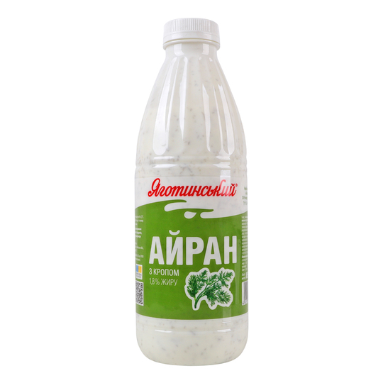 Айран 1,8% кріп Яготин 850г пляшка