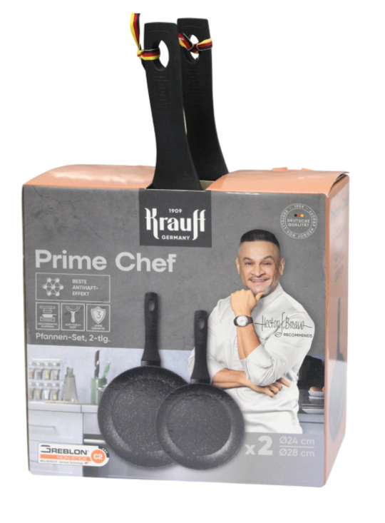 Набір сковорід Krauf Prime Chef 24, 28см