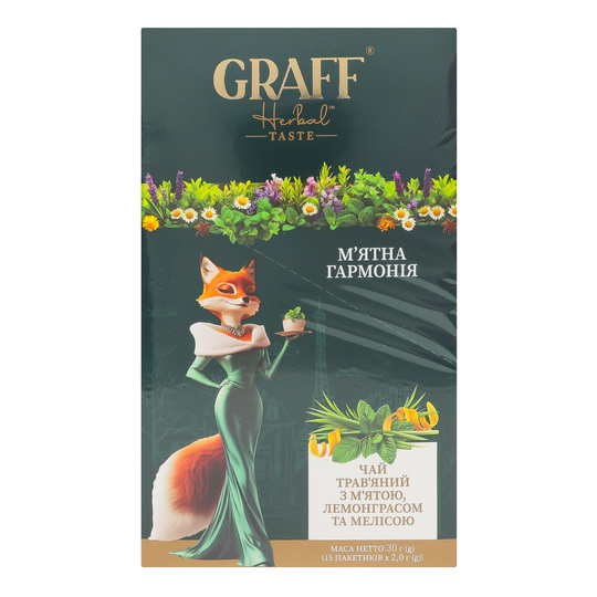 Чай трав'яний М'ятнаГармонія GRAFF 15*2г