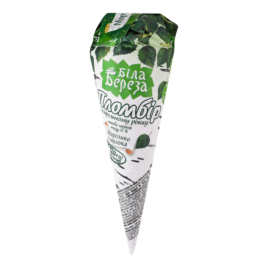 Ріжок пломбір Біла Береза 120г