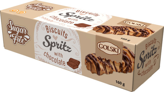 Печиво Spritz б/ц з шоколад.Golski 160г