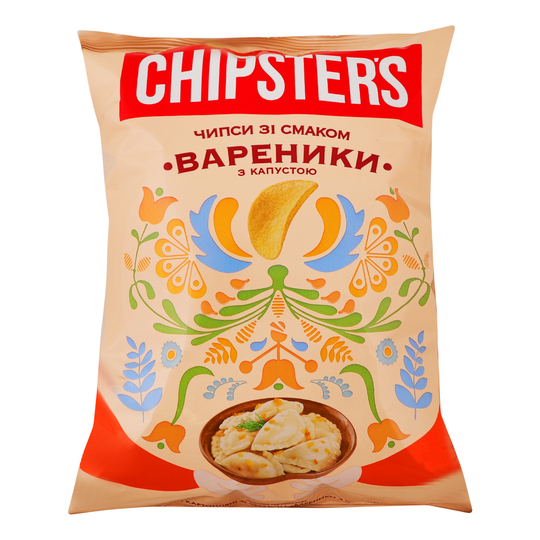 Чипси карт.варен.з капус.Chipster's 100г