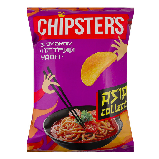 Чипси карт.гострий удон Chipster's 100г