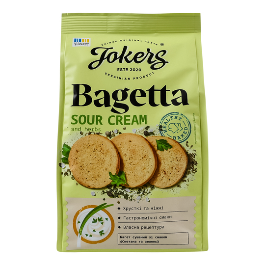 Багет пшеничний смет.зелень JokerS 75г