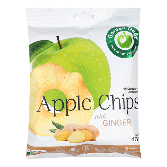 Чипси яблучні з імбиром Gadz 40г
